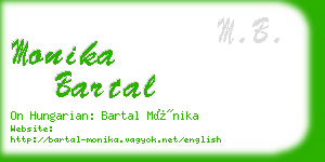 monika bartal business card